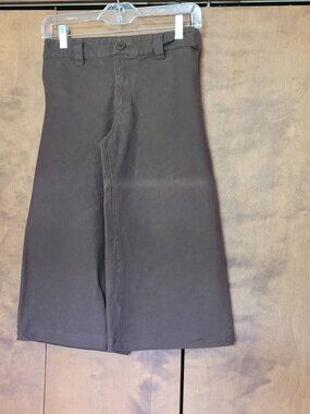 Sweetgrass hemp/cotton brown capris, small